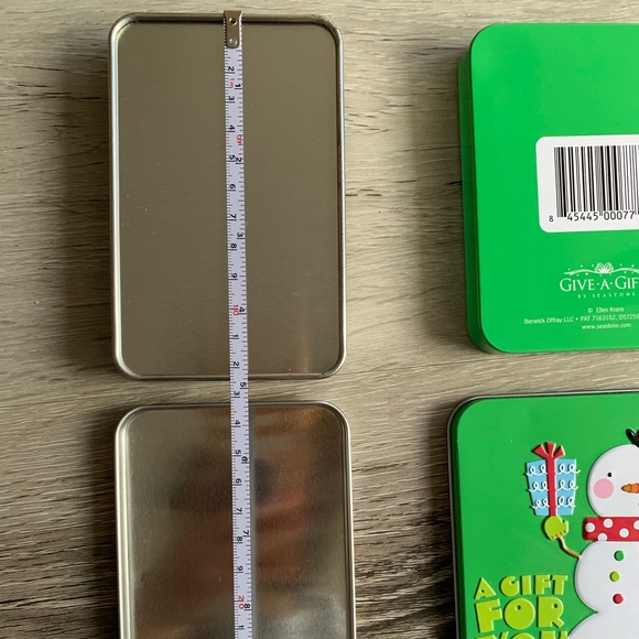 2x Tin Boxes/Cases/Containers, Length4.5โ x Width3.5โ x Height/thickness0.6โ - Picture 9 of 15